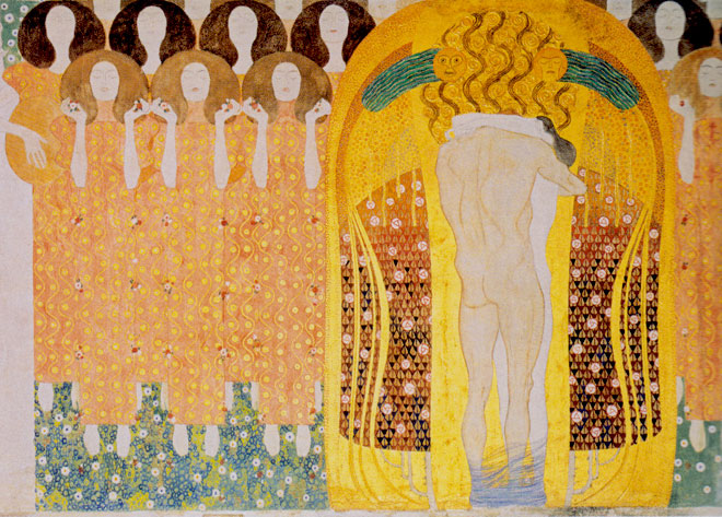  Extrait de la frise de Klimt pour Sécession de 1902.